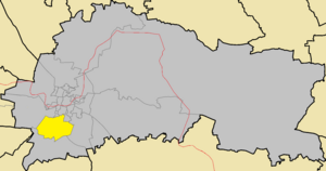 Location of Trypiotis neighbourhood within Nicosia municipal area NicosiaMunicipalityTrypiotis.png