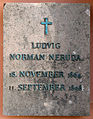 Plata de fòssa de Ludwig Norman Neruda.