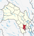 English: Location of en:Øvre Eiker in Buskerud County in Norway