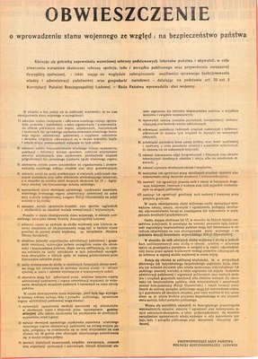 The proclamation of martial law by the State Council