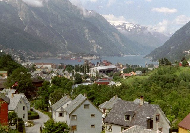 View of the inner part of the fjord, seen from Odda