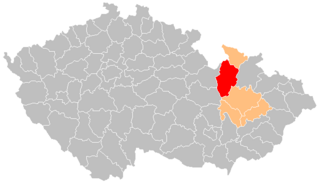 Distret de Šumperk - Localizazion