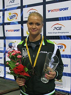 Margaryta Pesotska Ukrainian table tennis player