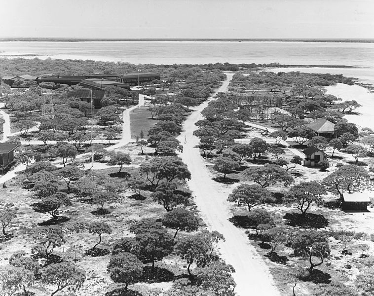 File:Pan American Airways compound on Pearl Island, Wake, on 5 March 1940.jpg