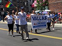Vallas marching in the 2019 Chicago Pride Parade Paul Vallas Chicago Pride Parade 2018 (2).jpg