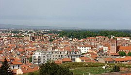 Perpignan seen from the Palace of the Kings of Majorca