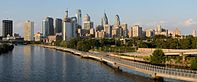 Philadelphia from South Street Bridge July 2016 panorama 1.jpg
