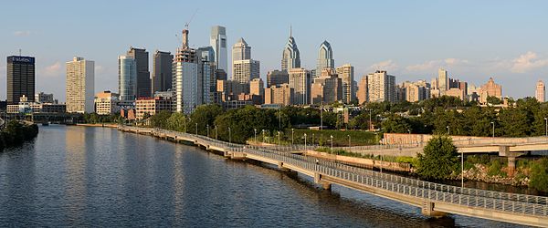 Philadelphia skyline, afternoon