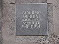 Plaque at Tsitsernakaberd for Giacomo Gorrini.JPG