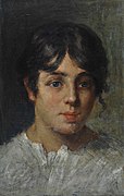 - Portrait of a girl label QS:Len,"Portrait of a girl" 1875