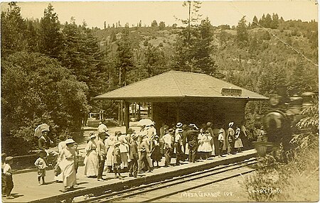 PostcardMesaGrandeCARailroadStationCirca1910