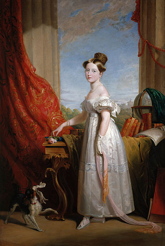 Princess Victoria, 1833. She grew up in the controlling Kensington System devised by her mother and Conroy.