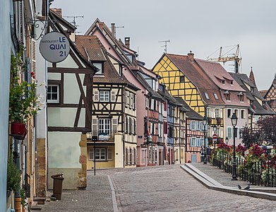 Quai de la Poissonnerie in Colmar, Haut-Rhin, France
