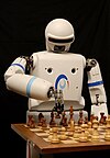 2006. aastal Hispaanias välja töötatud humanoidrobot malet mängimas