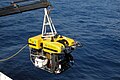 Image 12A science ROV being retrieved by an oceanographic research vessel. (from History of marine biology)