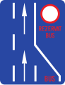 Lane reserved for public transport