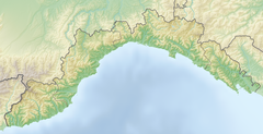 Mapa lokalizacyjna Ligurii