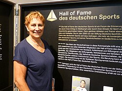 Renate Stecher (Foto: 2017) errang hier ihr zweites Olympiagold