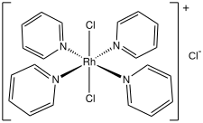 Image illustrative de l’article Chlorure de dichlorotétrakis(pyridine)rhodium(III)