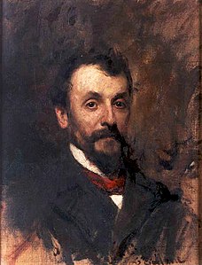 Portrait of the poet and writer Gaetano Crespi label QS:Len,"Portrait of the poet and writer Gaetano Crespi" label QS:Lit,"Ritratto del poeta e scrittore Gaetano Crespi" 1901