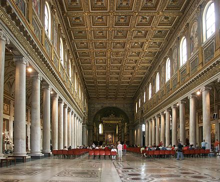 Interior of the Basilica di Santa Maria Maggiore