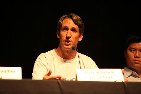 Ross Mayfield at TechCrunch Real-Time Stream Crunchup in 2009.