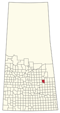 Standort des RM von Sasman Nr. 336 in Saskatchewan