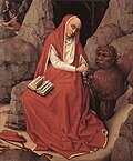 Thumbnail for Saint Jerome and the Lion (van der Weyden)