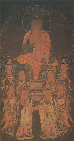 File:Sakyamuni with Eight Great Bodhisattvas (Matsuodera).jpg