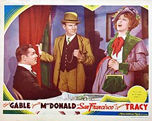 Lobby card with Clark Gable, Ted Healey and Jeanette MacDonald San Francisco lobby card 6.jpg