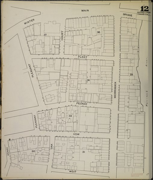 File:Sanborn Fire Insurance Map from Haverhill, Essex County, Massachusetts. LOC sanborn03745 002-15.tif