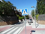 Sant Cugat del Vallès. Vista des d'un autobús.