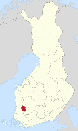 Location of Sastamala in Finland