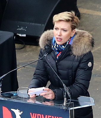 Johansson at the 2017 Women's March