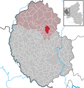 Poziția ortsgemeinde Schönecken pe harta districtului Eifelkreis Bitburg-Prüm
