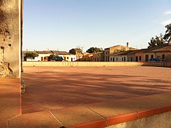 View of the square of San Salvatore di Sinis