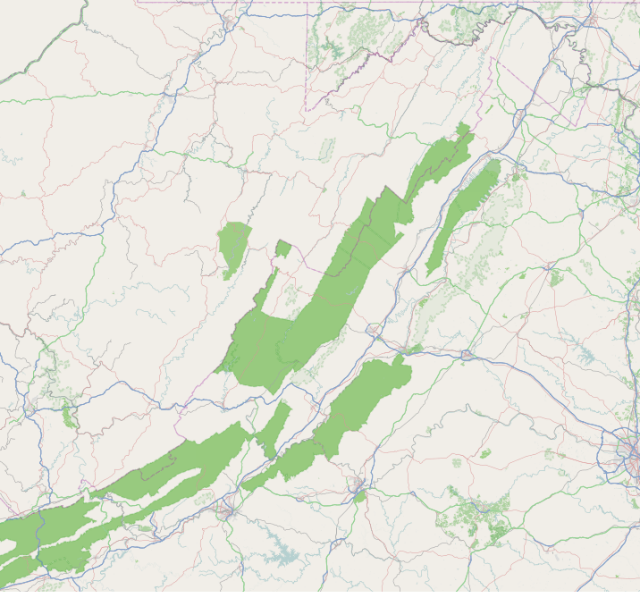 Roanoke is located in Shenandoah Valley