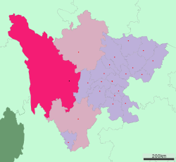 Location of Ganzi Tibetan Autonomous Prefecture in Sichuan