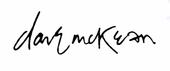 Podpis Dave'a McKeana