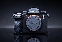 Sony Alpha 1, a full-frame mirrorless digital camera Sony A1 - front view - by Henry Soderlund (50993589248).jpg
