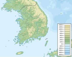 South Korea physical map.svg