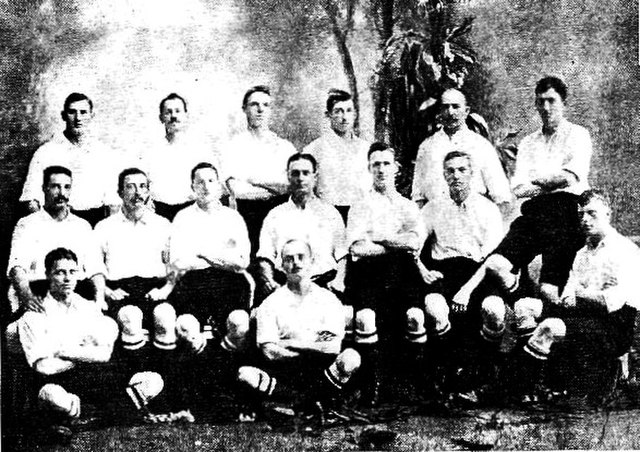 The South African team that toured South America in 1906. They played 12 matches with only one defeat.