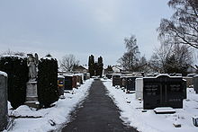 View of the cemetery north of the church StUlrichFriedhof01.JPG