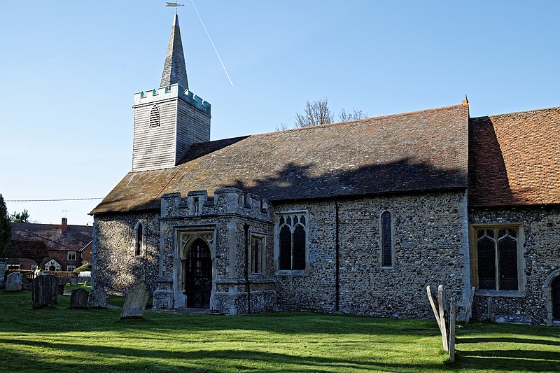 File:St Mary's Church, Great Canfield, Essex ~ from the south.jpg