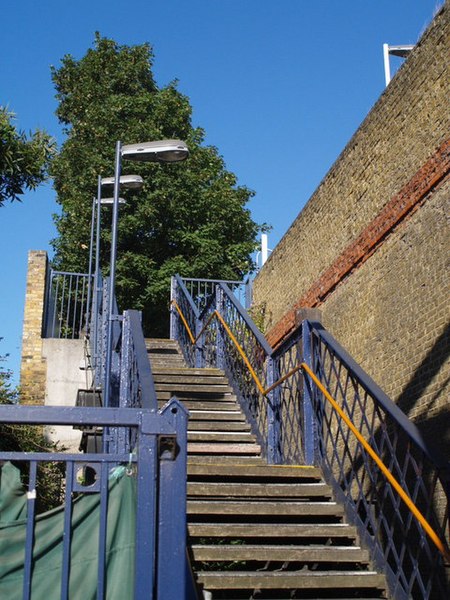 File:Stairway, Wandsworth Town station - geograph.org.uk - 532755.jpg