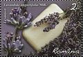 Echter Lavendel auf einer rumänischen Briefmarke