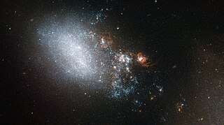 NGC 4485 Irregular galaxy in constellation Canes Venatici