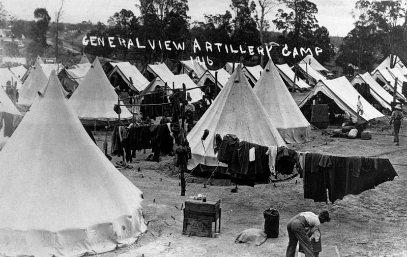 File:StateLibQld 1 107300 General view of artillery camp at Chermside, 1916.jpg