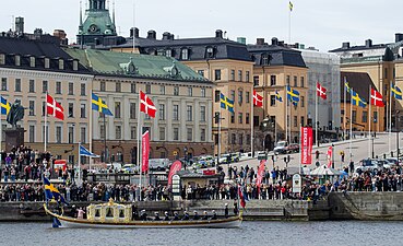 Slottsbacken under Frederik X:s statsbesök 2024.