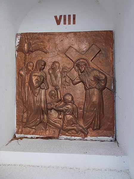 File:Stations of the Cross, Station 8, 2020 Zebegény.jpg